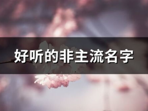 非主流好听的网名,创意网名大赏